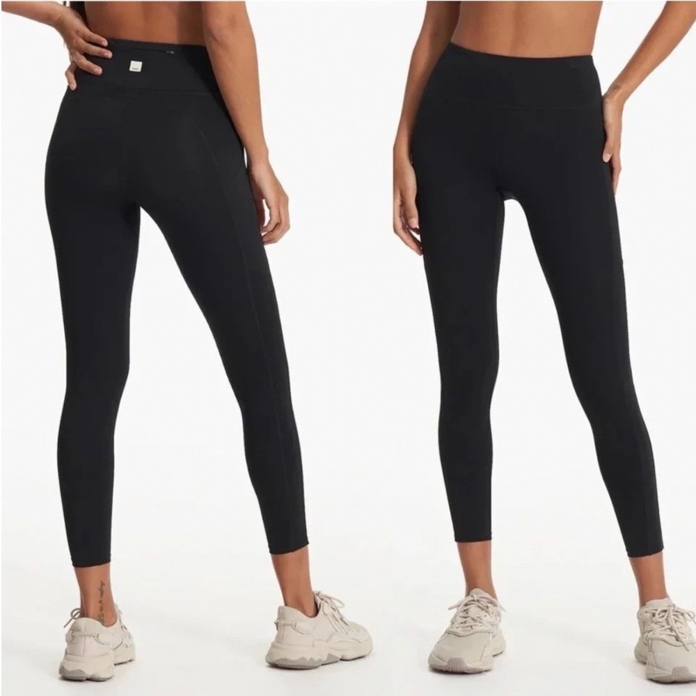 Vuori Stride High Rise Leggings Black VW444 Womens Small Activewear